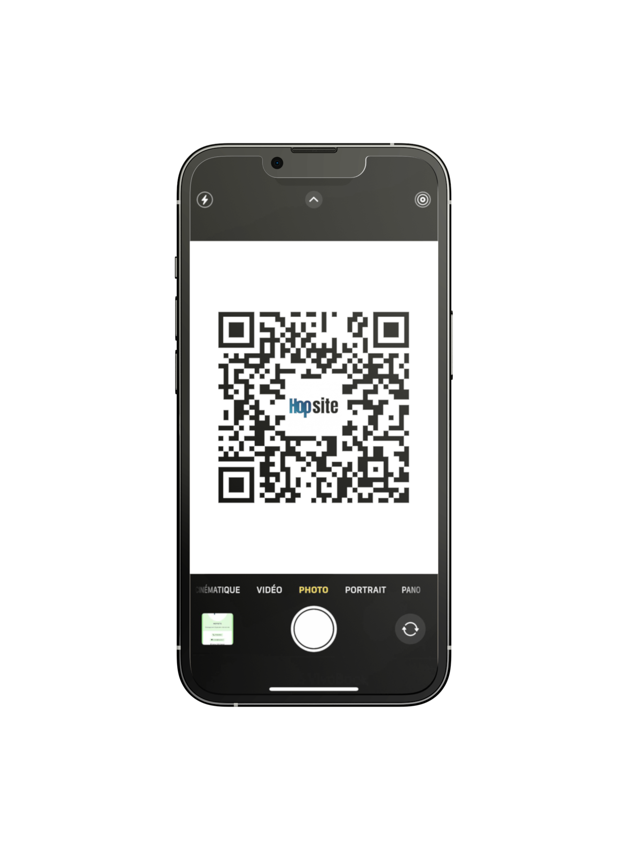 Un QR code sera généré pour accéder à votre fiche sur HopCard